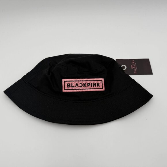 BLACKPINK Bucket Hat Black Pink Logo One Size Official Merchandise main image 4